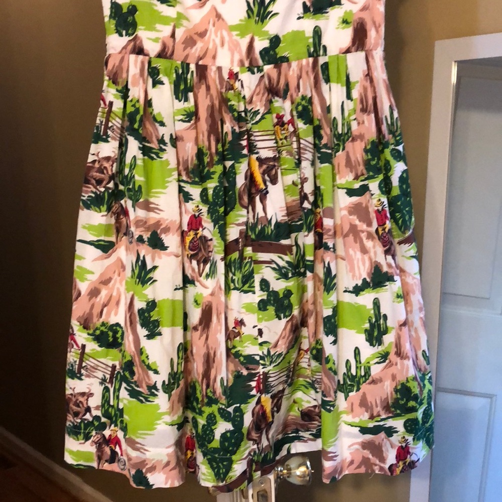 Emily & Fin Cowboy Cactus Dress Small - Picture 4 of 5